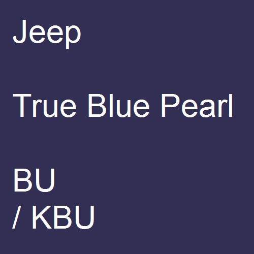 Jeep, True Blue Pearl, BU / KBU.